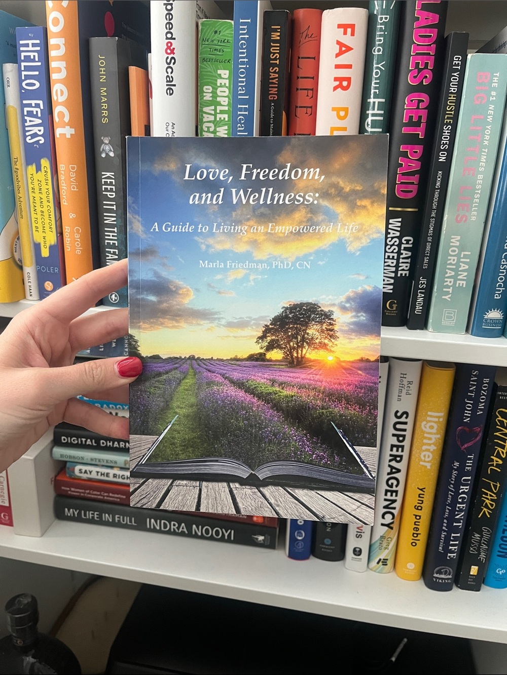 Love, Freedom, and Wellness: A Guide to Living an Empowered Life - Blue Cover
